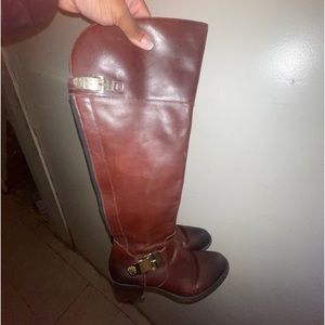 Vince Camuto brown tall boots women’s 10